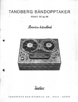Tandberg 82-84 - Service Manual 
